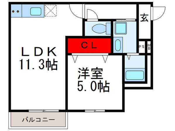 フジパレス南千里の物件間取画像